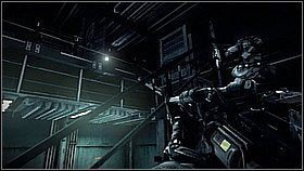 Gdy zrobi się spokojniej przejdź na drugą stronę pomieszczenia i kontynuuj - Infiltracja Stahl Arms (1) | Opis przejścia Killzone 3 - Killzone 3 - poradnik do gry