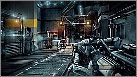 Kolejni wrogowie są z prawej strony platformy - Infiltracja Stahl Arms (2) | Opis przejścia Killzone 3 - Killzone 3 - poradnik do gry
