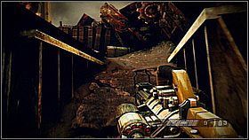 Po robotach nadbiegnie piechota - Skrót przez złomowisko (1) | Opis przejścia Killzone 3 - Killzone 3 - poradnik do gry