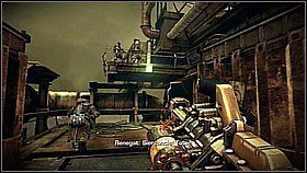 Żeby przebić się dalej bokiem fabryki pokonaj trzech latających przeciwników - Skrót przez złomowisko (2) | Opis przejścia Killzone 3 - Killzone 3 - poradnik do gry