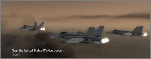 Miejsce akcji: Ciudad Juarez, Meksyk - Misja 1- Ghost Rider | Opis przejścia | Tom Clancys H.A.W.X. - Tom Clancys H.A.W.X. - poradnik do gry