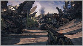 Po automatycznym otwarciu się bramy, przejdź przez nią i skieruj się przed siebie - Akt I - Rozdział 1 | Opis przejścia Bulletstorm - Bulletstorm - poradnik do gry