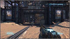 Nieco dalej, po dotarciu do muru z zamkniętą bramą, przygotuj się na kolejną falę przeciwników - Akt I - Rozdział 1 | Opis przejścia Bulletstorm - Bulletstorm - poradnik do gry