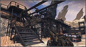 Gdy wszyscy zginą, wejdź rusztowaniem na górę i przejdź nim w prawo - Akt I - Rozdział 1 | Opis przejścia Bulletstorm - Bulletstorm - poradnik do gry