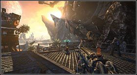 Na końcu drogi znajdziesz windę - nim z niej skorzystasz, załatw kolejny żyrokopter - Akt I - Rozdział 2 (1) | Opis przejścia Bulletstorm - Bulletstorm - poradnik do gry