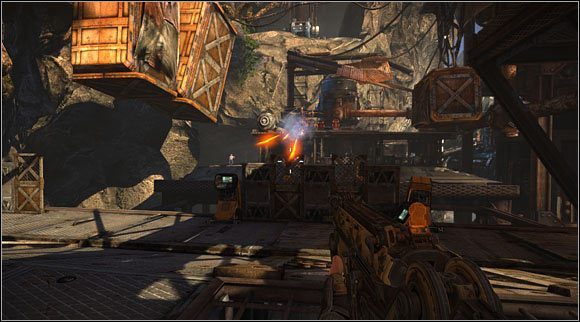 Żyrokopter i ładunki wybuchowe w tle. - Akt I - Rozdział 2 (1) | Opis przejścia Bulletstorm - Bulletstorm - poradnik do gry