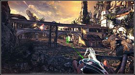 Po drugiej stronie czeka Cię starcie ze sporą liczbą napastników na moście - Akt II - Rozdział 2 | Opis przejścia Bulletstorm - Bulletstorm - poradnik do gry