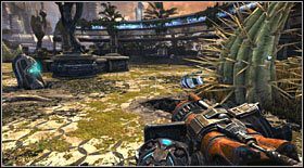 Po wyjściu z kaktusowej alejki, znajdziesz się na kolejnym otwartym placu z Zasobnikiem - Akt IV - Rozdział 2 (1) | Opis przejścia Bulletstorm - Bulletstorm - poradnik do gry