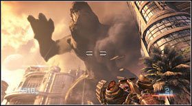 Na końcu drogi załączy się interaktywna scenka z wielkim potworem - Akt V - Rozdział 3 (2) | Opis przejścia Bulletstorm - Bulletstorm - poradnik do gry