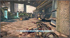 Przeciwnicy zaatakują Cię jak tylko wybiegniesz z budynku - Akt VII - Rozdział 1 (1) | Opis przejścia Bulletstorm - Bulletstorm - poradnik do gry