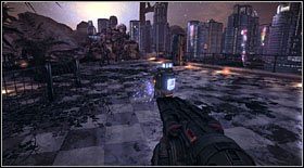 Inforobot #4: jego zniszczenie możliwe będzie na początku podrozdziału - Inforoboty (1) | Sekrety Bulletstorm - Bulletstorm - poradnik do gry