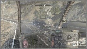 Leć dalej za ciężarówkami, niszcząc jadące między nimi pojazdy [1] - Misja 6 - Podchody | Opis przejścia Homefront - Homefront - poradnik do gry