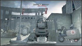 Po oczyszczeniu pomieszczenia zabij żołnierz z wyrzutnią stojącego w budynku naprzeciwko [1] - Misja 4 - Mur (2) | Opis przejścia Homefront - Homefront - poradnik do gry