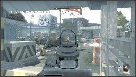 Podczas zbliżania się do wrogiego posterunku spójrz na zaułek z prawej - Misja 4 - Mur (2) | Opis przejścia Homefront - Homefront - poradnik do gry