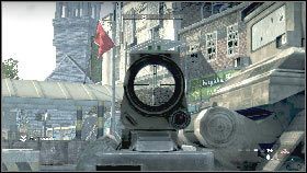 Po zakończeniu rozmowy z partyzantami wyrusz na ulicę i szybko znajdź sobie kryjówkę, z której będziesz mógł razić żołnierzy na posterunku z lewej [1] - Misja 4 - Mur (2) | Opis przejścia Homefront - Homefront - poradnik do gry