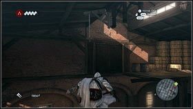 Przed sobą powinieneś zauważyć sterczący z ziemi drewniany słup [1] - Odzyskana sekwencja - Zaginięcie Leonarda (1) | DLC Assassins Creed Brotherhood - Assassins Creed: Brotherhood - poradnik do gry