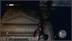 Po dotarciu do wielkiej sali z ogniskiem [1], rozpocznij standardowa wspinaczkę do wyjścia - Opis szczegółowy (5) | Flagi Borgii w Assassins Creed Brotherhood - Assassins Creed: Brotherhood - poradnik do gry