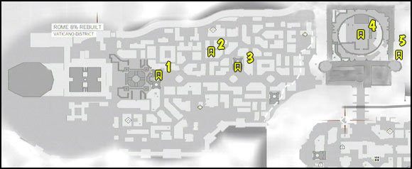 4 - Mapy | Flagi Borgii w Assassins Creed Brotherhood - Assassins Creed: Brotherhood - poradnik do gry