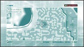 Trzecie piórko znajdziesz na szczycie ruin [1], w ich zachodniej części [2] - Opis szczegółowy | Pióra i artefakty w Assassins Creed Brotherhood - Assassins Creed: Brotherhood - poradnik do gry