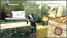 Jak tylko żołnierz się odwróci, wyceluj w niego [1], kopnij w plecy, a następnie zabij - Maszyny Leonarda (3) | Zadania poboczne Assassins Creed Brotherhood - Assassins Creed: Brotherhood - poradnik do gry