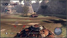 Po zniszczeniu kilkunastu armat, dojedziesz na plac gdzie zaatakuje cię drugi czołg [1] - Maszyny Leonarda (2) | Zadania poboczne Assassins Creed Brotherhood - Assassins Creed: Brotherhood - poradnik do gry