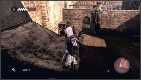 Idąc po dachach dalej na wschód, wykończ dwóch kolejnych strażników [1] - Maszyny Leonarda (2) | Zadania poboczne Assassins Creed Brotherhood - Assassins Creed: Brotherhood - poradnik do gry