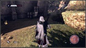 Po pewnym czasie śledzony mężczyzna dojdzie do strzeżonej bramy [1] - Maszyny Leonarda (2) | Zadania poboczne Assassins Creed Brotherhood - Assassins Creed: Brotherhood - poradnik do gry