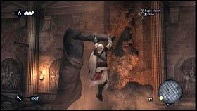 Będąc po drugiej stronie, wdrap się na filar obok jeziora z lawą [1] - Legowiska Romulusa (7) | Zadania poboczne Assassins Creed Brotherhood - Assassins Creed: Brotherhood - poradnik do gry