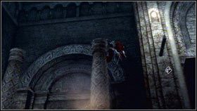 Będąc na szczycie odwróć się w lewo i udaj w kierunku kamiennej ściany [1] - Legowiska Romulusa (3) | Zadania poboczne Assassins Creed Brotherhood - Assassins Creed: Brotherhood - poradnik do gry