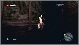 Po wejściu do podziemi, biegnij cały czas prosto, aż dotrzesz do komnaty z drewnianym rusztowaniem - Legowiska Romulusa (3) | Zadania poboczne Assassins Creed Brotherhood - Assassins Creed: Brotherhood - poradnik do gry