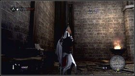 Na końcu skocz przed siebie i chwyć wystających ze ściany desek [1] - Legowiska Romulusa (2) | Zadania poboczne Assassins Creed Brotherhood - Assassins Creed: Brotherhood - poradnik do gry