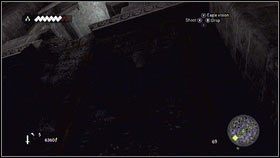 Udaj się do odblokowanej kapliczki, wdrap po monumencie [1] i przeskocz na ścianę po lewej [2] - Legowiska Romulusa (2) | Zadania poboczne Assassins Creed Brotherhood - Assassins Creed: Brotherhood - poradnik do gry