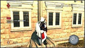 Wejście do pierwszego legowiska znajdziesz w rogu podwórka [1] zaznaczonego na mapie domu - Legowiska Romulusa (1) | Zadania poboczne Assassins Creed Brotherhood - Assassins Creed: Brotherhood - poradnik do gry