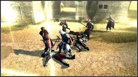 Po rozmowie z kobietą, na mapie zostaną zaznaczone plakaty reklamujące sklepy twojej ofiary [1] - Agenci Templariuszy | Zadania poboczne Assassins Creed Brotherhood - Assassins Creed: Brotherhood - poradnik do gry