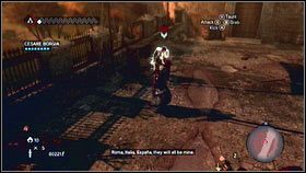 Na murach zabij grupkę wojska i wejdź do baszty, gdzie rozpocznie się pojedynek z Borgią [1] - Sekwencja 9 - Upadek (1) | Opis przejścia Assassins Creed Brotherhood - Assassins Creed: Brotherhood - poradnik do gry