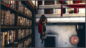 Chodzi tam tylko jeden przeciwnik, ale dwóch następnych strzelców obserwuje teren z góry [1] - Sekwencja 8 - Borgia (1) | Opis przejścia Assassins Creed Brotherhood - Assassins Creed: Brotherhood - poradnik do gry