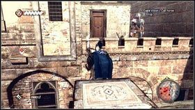 Gdy mężczyzna ponownie zmieni pozycję, skocz w kierunku pałacu - Sekwencja 6 - Baron De Valois (2) | Opis przejścia w AC Brotherhood - Assassins Creed: Brotherhood - poradnik do gry