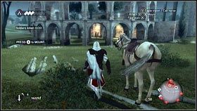 Po rozmowie z Barotlomeo [1], otrzymasz zadanie zdobycia dwudziestu francuskich strojów - Sekwencja 6 - Baron De Valois (1) | Opis przejścia w AC Brotherhood - Assassins Creed: Brotherhood - poradnik do gry
