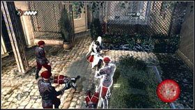 Czeka cię teraz walka ze strażą [1] - Sekwencja 4 - Kryjówka Złodziei (2) | Opis przejścia AC Brotherhood - Assassins Creed: Brotherhood - poradnik do gry