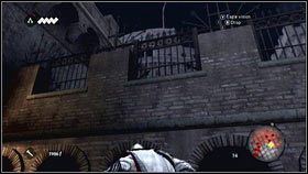 Powinieneś zobaczyć tam kilka drewnianych słupów [1] - Sekwencja 4 - Kryjówka Złodziei (1) | Opis przejścia AC Brotherhood - Assassins Creed: Brotherhood - poradnik do gry
