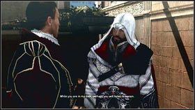 Po rozmowie z Machiavellim, idź za nim nie zwracając na siebie uwagi przechodniów [1] - Sekwencja 2 - Legowisko bestii (3) | Opis przejścia AC Brotherhood - Assassins Creed: Brotherhood - poradnik do gry