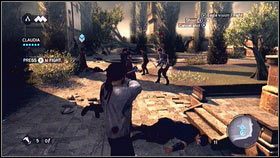 Podążając za Claudią, dotrzesz na tyły budynku [1] - Sekwencja 1 - Pokój (2) | Opis przejścia Assassins Creed Brotherhood - Assassins Creed: Brotherhood - poradnik do gry