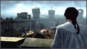 W pewnym momencie na placu boju pojawi się rycerz w zbroi [1] - Sekwencja 1 - Pokój (2) | Opis przejścia Assassins Creed Brotherhood - Assassins Creed: Brotherhood - poradnik do gry