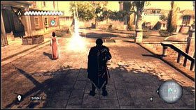 Podnieś pudło przyciskiem SHIFT [1], a następnie zanieś je w miejsce, do którego pójdzie niewiasta - Sekwencja 1 - Pokój (1) | Opis przejścia Assassins Creed Brotherhood - Assassins Creed: Brotherhood - poradnik do gry