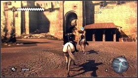 Jadąc na koniu za swoim wujem [1], dotrzesz do jego posiadłości, zwanej Monteriggioni [2] - Sekwencja 1 - Pokój (1) | Opis przejścia Assassins Creed Brotherhood - Assassins Creed: Brotherhood - poradnik do gry