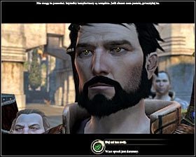 Sir Marlein Salbech spotkasz na wschód od targowiska w Górnym Mieście #1 (M3, 25) - Szlachetny cel | Questy poboczne - Akt 3 | Solucja Dragon Age II - Dragon Age II - poradnik do gry