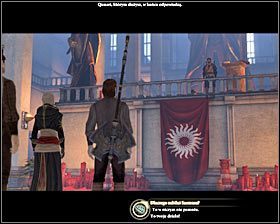 Z mapy świata wybierz podróż nocą do lokacji [Górne Miasto - Zakon] #1 - Podążanie drogą Qun | Questy główne - Akt 2 | Solucja Dragon Age II - Dragon Age II - poradnik do gry