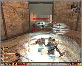 W trakcie bitwy polecam zająć się jak najszybszą eliminacją przywódcy zbirów #1 - Podążanie drogą Qun | Questy główne - Akt 2 | Solucja Dragon Age II - Dragon Age II - poradnik do gry