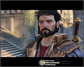 Nowa cut-scenka rozegra się w lokacji [Górne Miasto - Plac w Górnym Mieście] (M3, 22) - Wymagania Qun (4) | Questy główne - Akt 2 | Solucja Dragon Age II - Dragon Age II - poradnik do gry