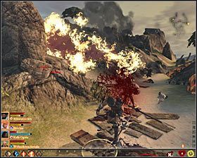 Na wrogo nastawionych bandytów wpadniesz już za kilka chwil - Obietnica prochu strzelniczego | Questy główne - Akt 1 | Solucja Dragon Age II - Dragon Age II - poradnik do gry